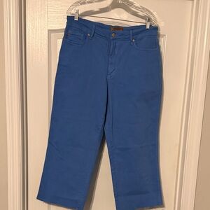 Judy Blue Vibrant Blue Cropped Jeans